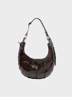 Coperni Coperni Bag, Brown, Leather Petal Crossbody Bag In Brown