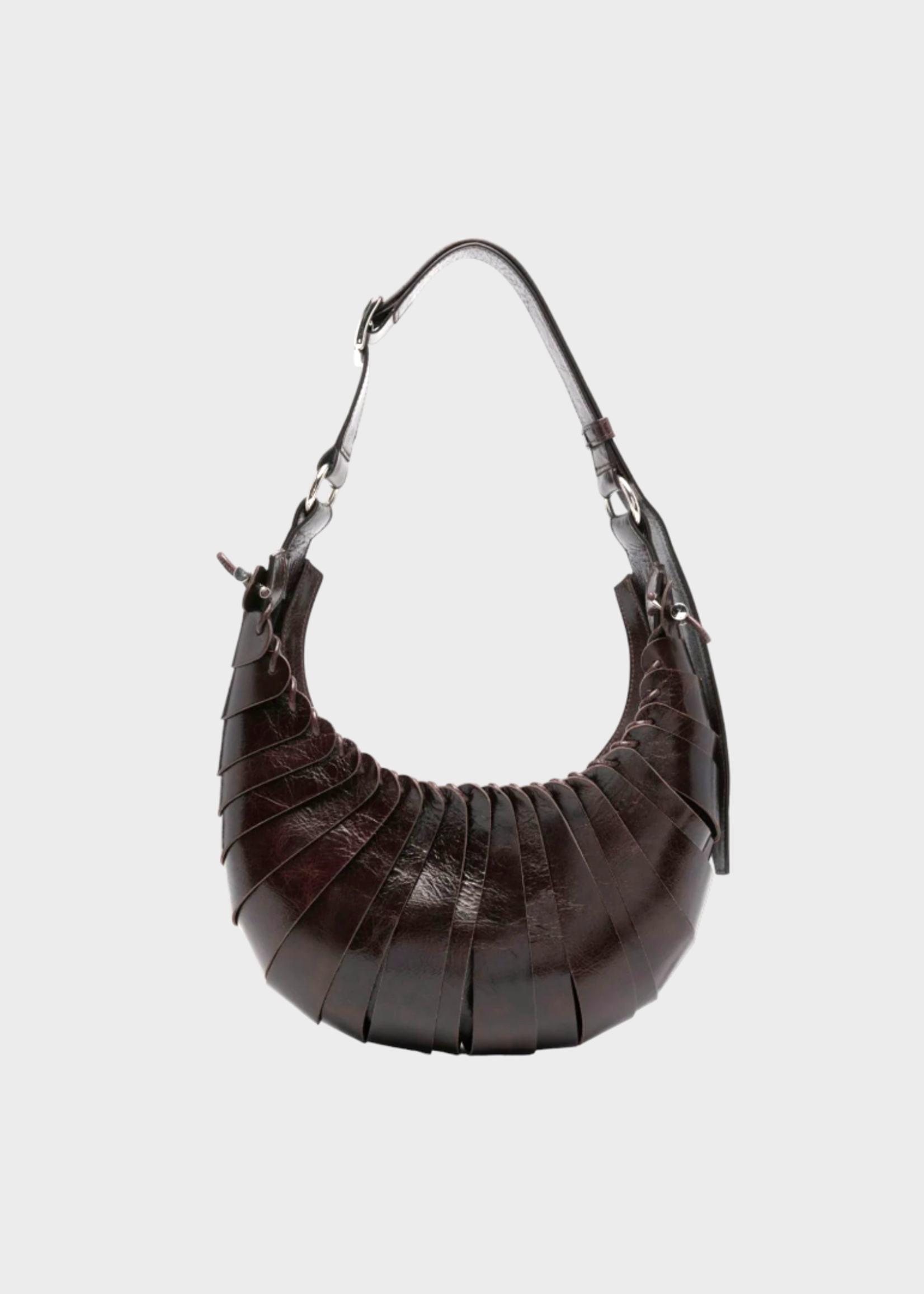 Coperni Coperni Bag, Brown, Leather Petal Crossbody Bag In Brown