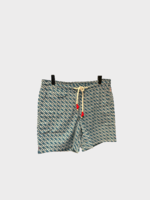 Orlebar Brown Orlebar Brown Swimwear, Print, Standard Swim Trunks in Wish Blue w/ Orbit Print