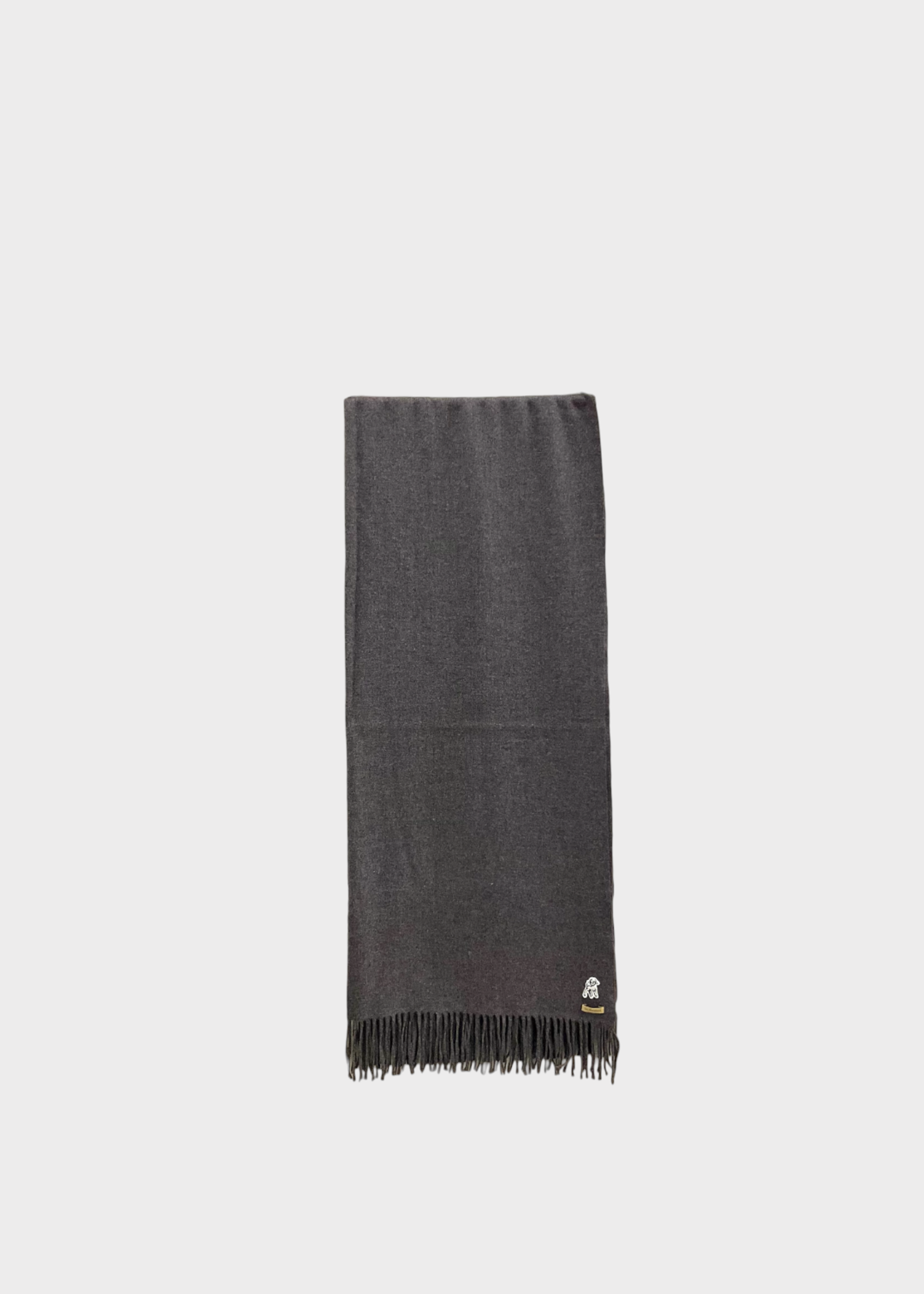 Undercover Undercover Scarf, Grey, Cashmere Stole in Grey Mix w/ Fringes