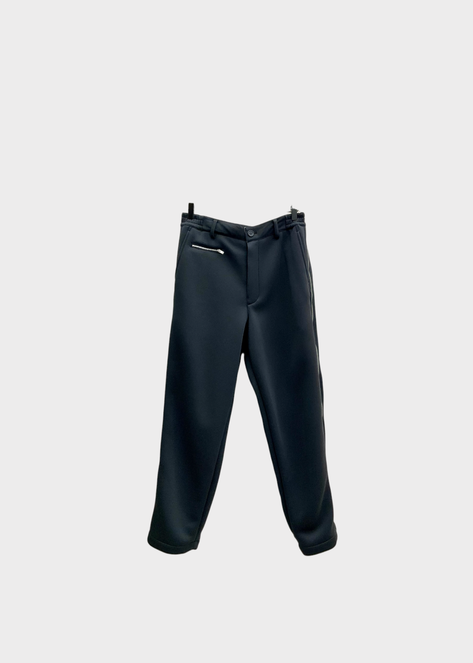 Undercover Undercover Trousers, Black, Oversized Wide Leg Pants in Charcoal w/ Zippers