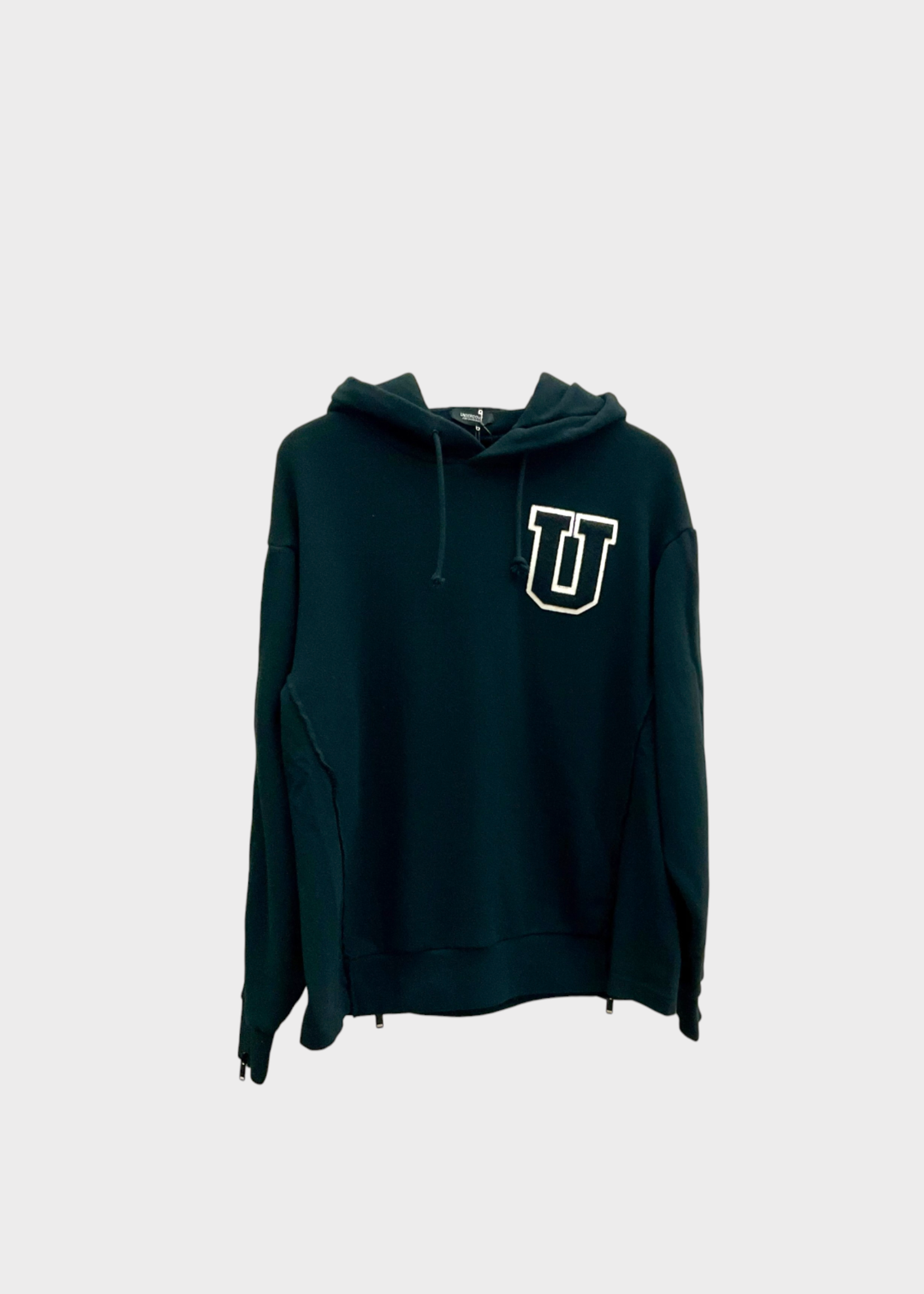 Undercover Undercover Sweatshirt, Black, Cotton Oversized Hoodie w/ Logo & Zippers