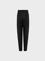 Magda Butrym Magda Butrym Trousers, Black, Wool High Waist Wide Leg Pleated Pants in Black Shaldon