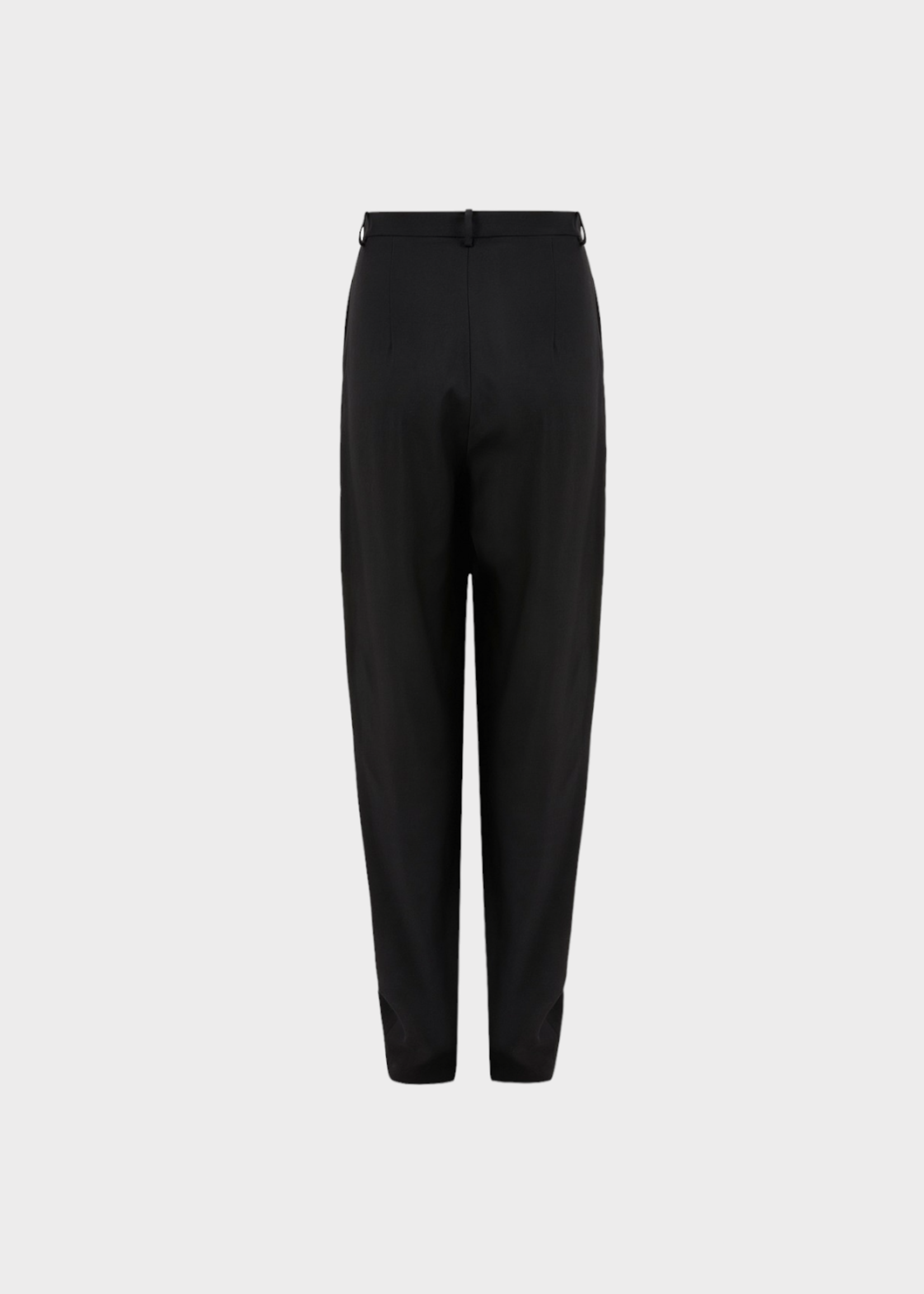 Magda Butrym Magda Butrym Trousers, Black, Wool High Waist Wide Leg Pleated Pants in Black Shaldon