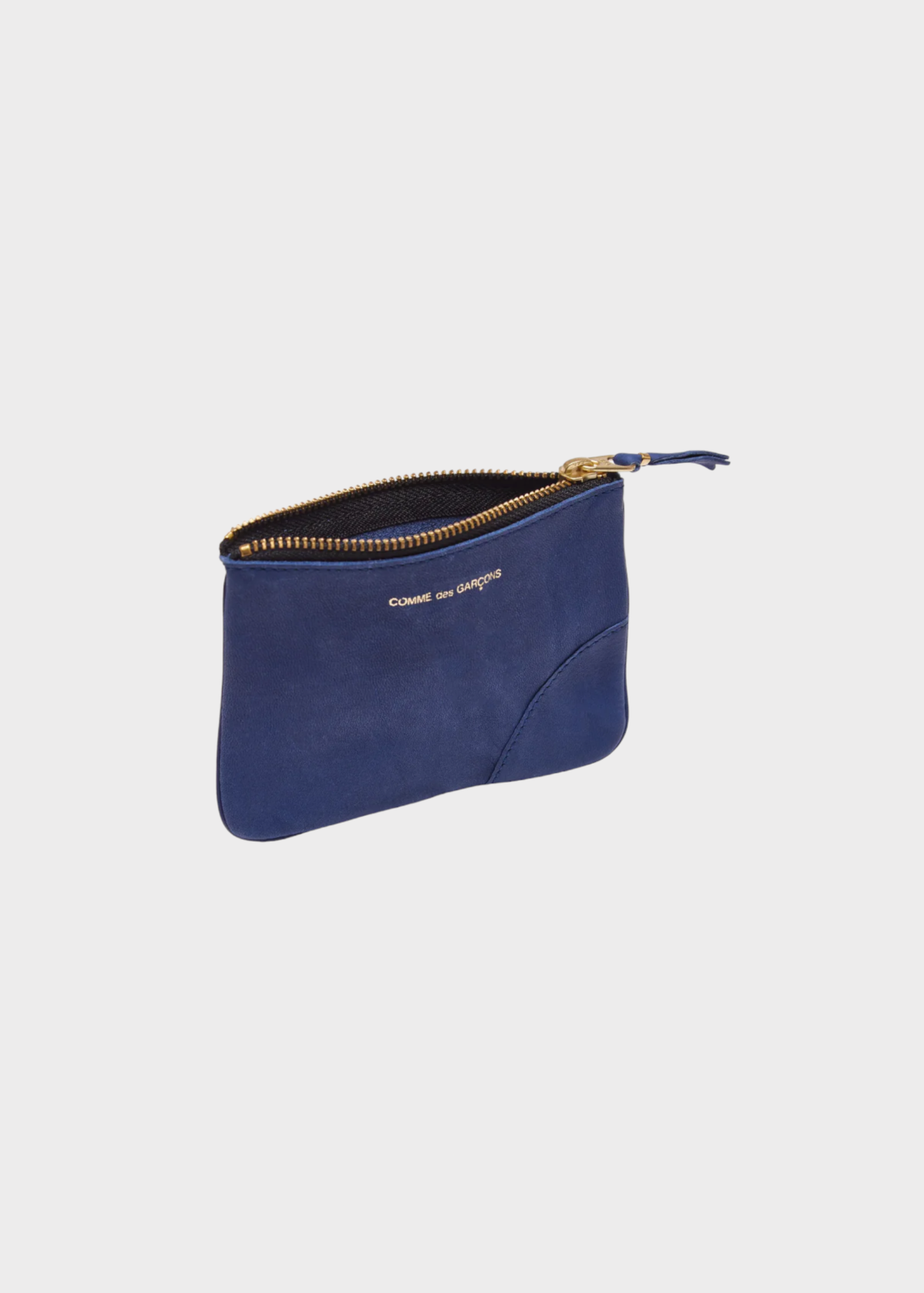 Comme des Garcons Play Comme des Garcons Play Wallet, Navy, Carry Over Classic Leather Washed Zip Pouch Wallet