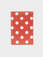 Comme des Garcons Play Comme des Garcons Play Wallet, Red, Carry Over Classic Leather Bifold Polka Dot Wallet