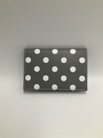 Comme des Garcons Play Comme des Garcons Play Wallet, Grey, Carry Over Classic Leather Bifold Polka Dot Wallet