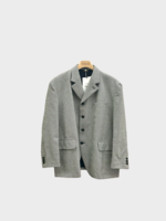 Comme des Garcons Comme des Garcons Jacket, Multi, Wool Oversized Single Breasted Button Up Houndstooth Blazer in White & Black