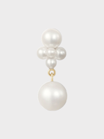 Sophie Bille Brahe Sophie Bille Brahe Earring, White, Thyra Pearl Earring w/ Single Pearl Drop
