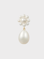 Sophie Bille Brahe Sophie Bille Brahe Earring, White, Chambre De Fleur Freshwater Pearls & Gold Single Earring w/ Drop Pearls