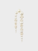Sophie Bille Brahe Sophie Bille Brahe Earring, White, Grand Palais De Nuit Freshwater Pearls Left Earring w/ Decreasing Size Pearls