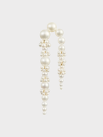 Sophie Bille Brahe Sophie Bille Brahe Earring, White, Grand Palais De Nuit Freshwater Pearls Right Earring  w/ Decreasing Size Pearls