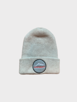 The Elder Statesman The Elder Statesman Hat, White, Cashmere Parker Beanie w/ Andermatt Patch x TASONI Exclusive
