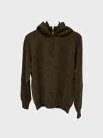 Loro Piana Loro Piana Sweater, Grey, Howitt Nirvana Knitted Hoodie In Charcoal Melange