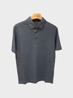 Loro Piana Loro Piana Polo, Blue, Knitted Linen Collared Button Up Polo T-Shirt In Soap Azure