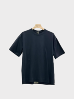 Massimo Alba Massimo Alba T-Shirt, Black, Nevis Cotton Loose Fit Crew Neck T-Shirt In Nero Lavato
