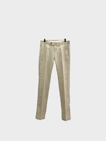 Massimo Alba Massimo Alba Trousers, Beige, Winch2 Wool & Linen Slim Fit Pants In Sabbia