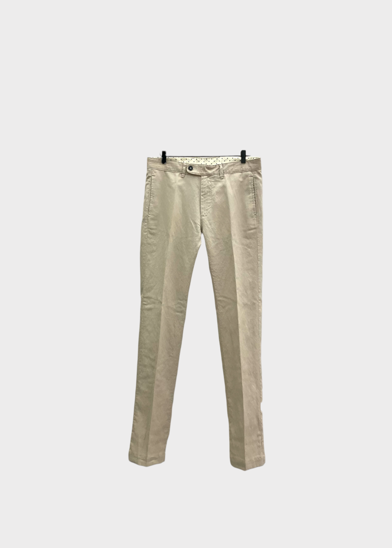 Massimo Alba Massimo Alba Trousers, Beige, Winch2 Wool & Linen Slim Fit Pants In Sabbia