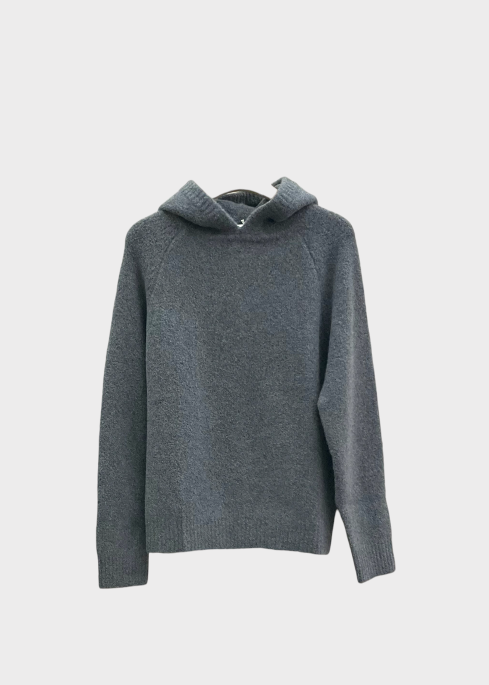 Lisa Yang Lisa Yang Knitwear, Grey, Eli Cashmere Hooded Sweater In Graphite Bouclé