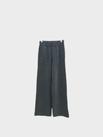Lisa Yang Lisa Yang Trousers, Grey, Jayden Cashmere Elasticated Waist Wide Leg Pants In Graphite Bouclé