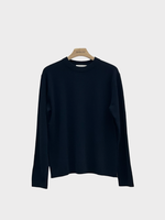 Lisa Yang Lisa Yang Knitwear, Navy, Mason Cashmere Crew Neck Sweater In Navy