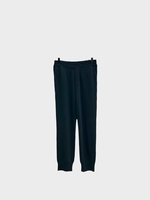 Lisa Yang Lisa Yang Trousers, Blue, Beaumont Cashmere Elasticated Waist Pants In Ink