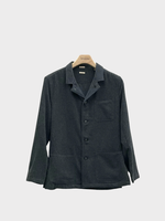 Massimo Alba Massimo Alba Jacket, Grey, Cotton Cashmere Florida Collared Button Up Jacket In Flanella