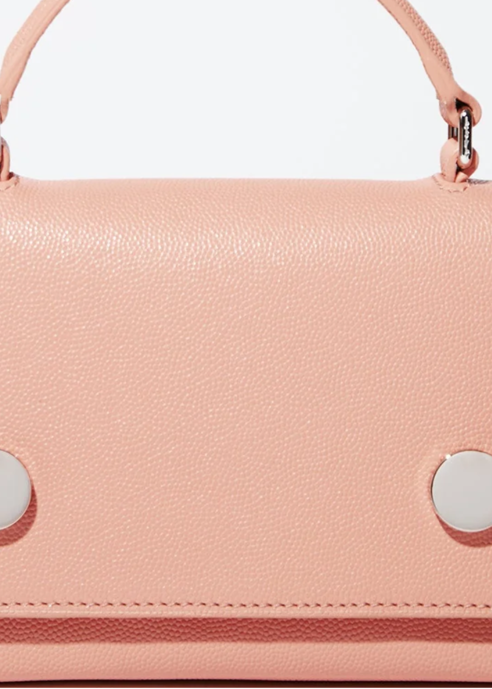 RSVP RSVP Bag, Beige, Munchkin Caviar Calfskin Top Handle Bag In Eggshell