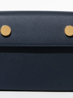 RSVP RSVP Bag, Navy, Golden Eyes Grained Calfskin Purse w/ Shoulder Strap