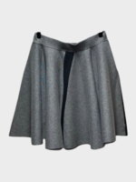 J.W. Anderson J.W. Anderson Skirt, Grey, Contrast A Line Knitted Mini Skirt In Charcoal