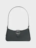 Courreges Courreges Bag, Black, Gogo Leather Top Handle Bag