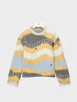 Loewe Loewe Knitwear, Multi, Ceramic Abstract Print Sweater In Multicolour