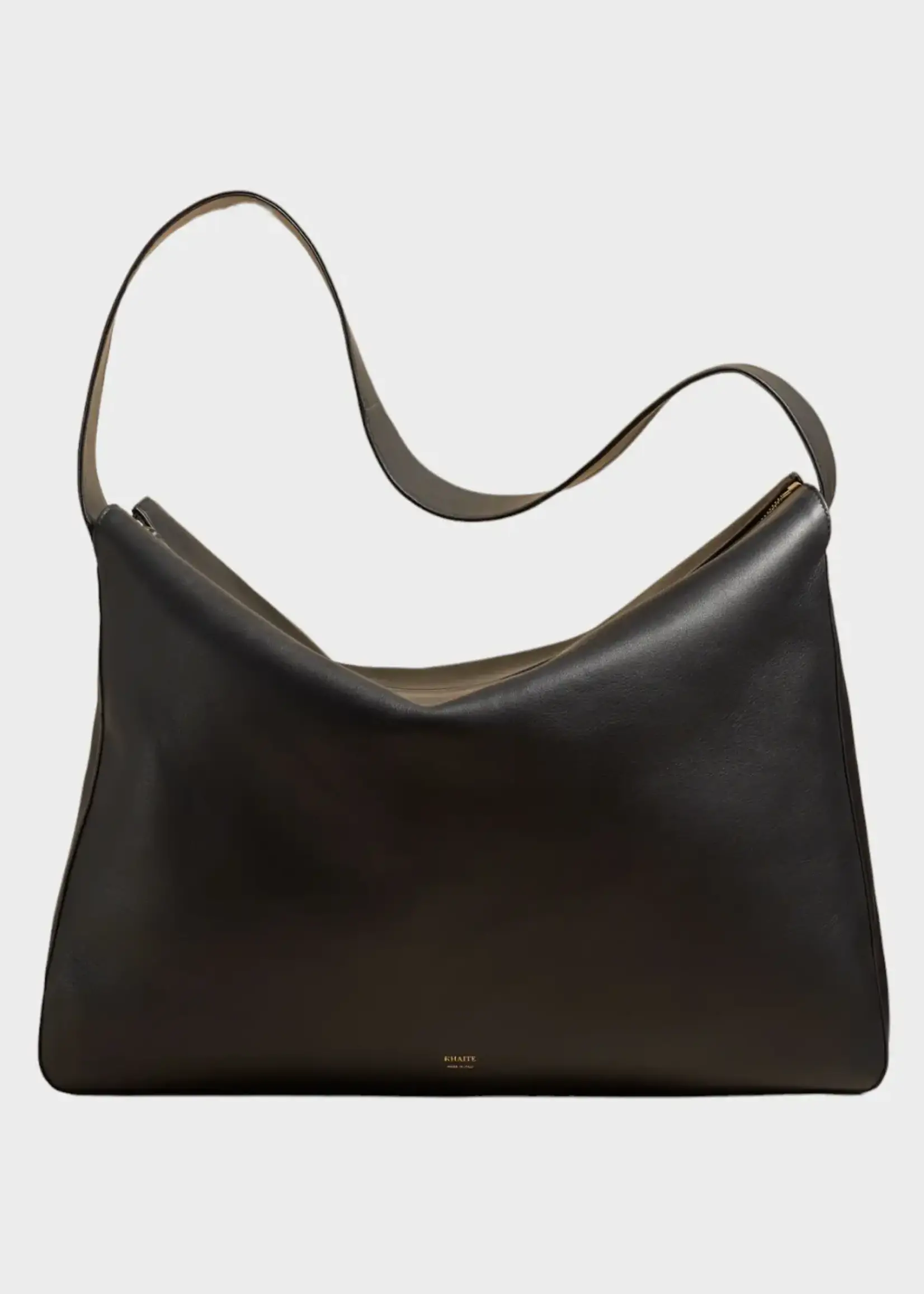 Khaite Khaite Bag, Black, Elena Calf Leather Large Sport Shoulder Bag