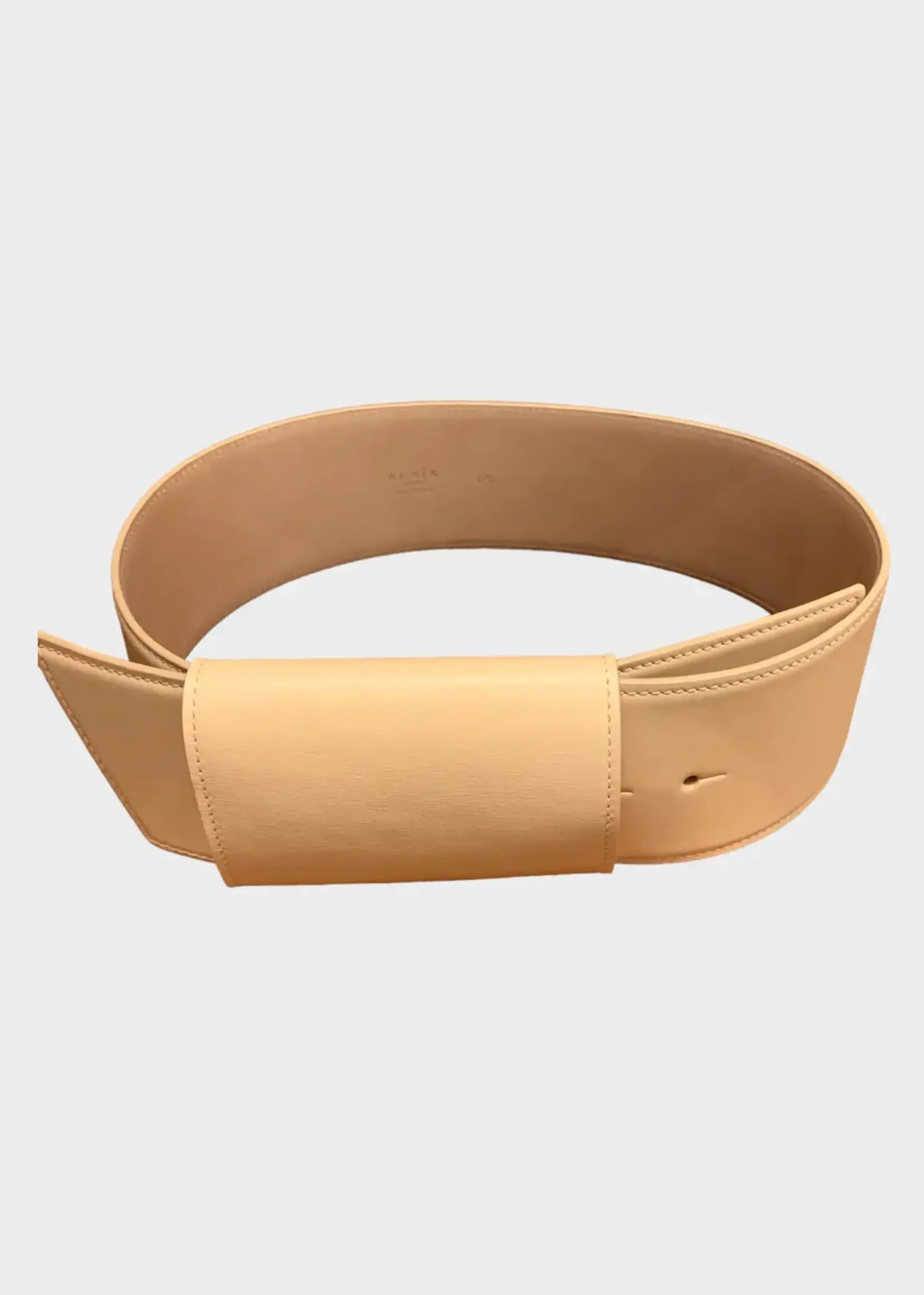 Alaia Alaia Belt, Pink, Knot Calfskin Belt In Peche