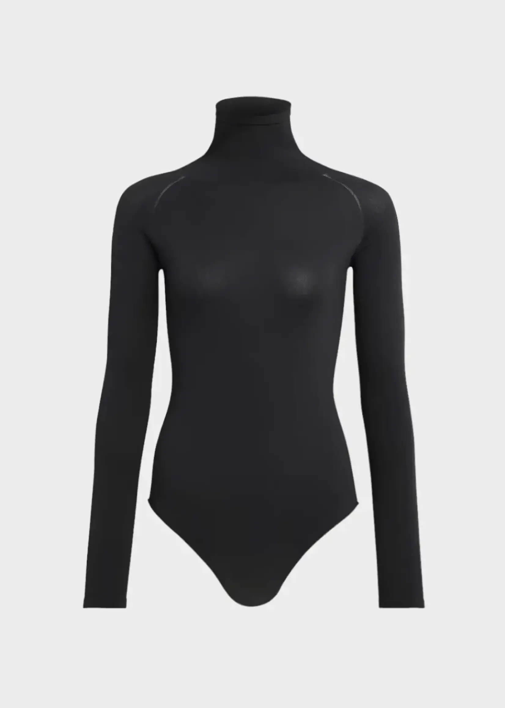 Alaia Alaia Top, Black, Second Skin Knit High Neck Long Sleeve Body