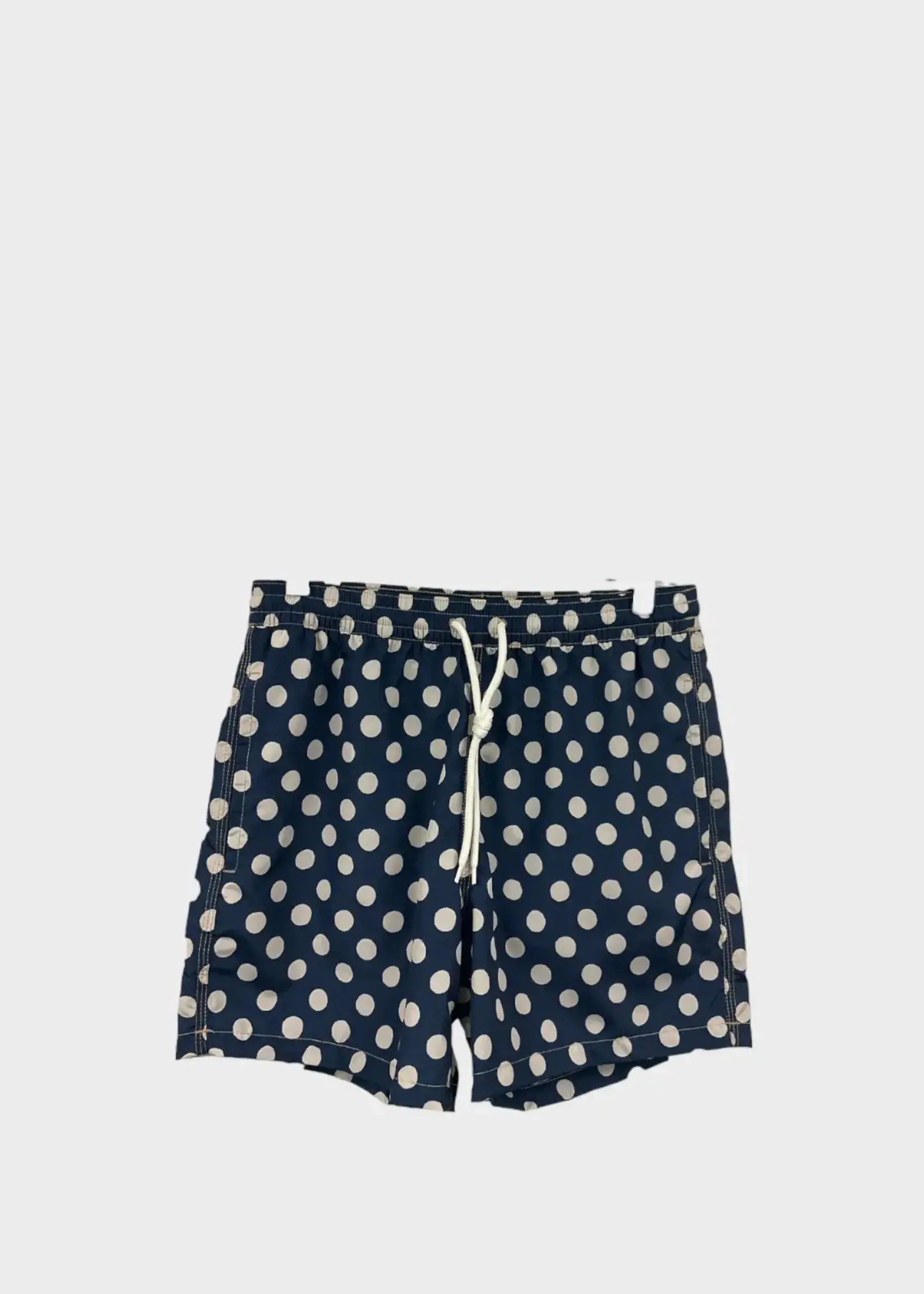 Massimo Alba Massimo Alba Swimwear, Print, Drawstring Swimsuit Shorts in Blue & Polka Dot