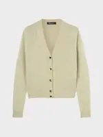 Loro Piana Loro Piana Knitwear, Beige, Parksville Cashmere V-Neck Cardigan In Hot Springs Melange Natural