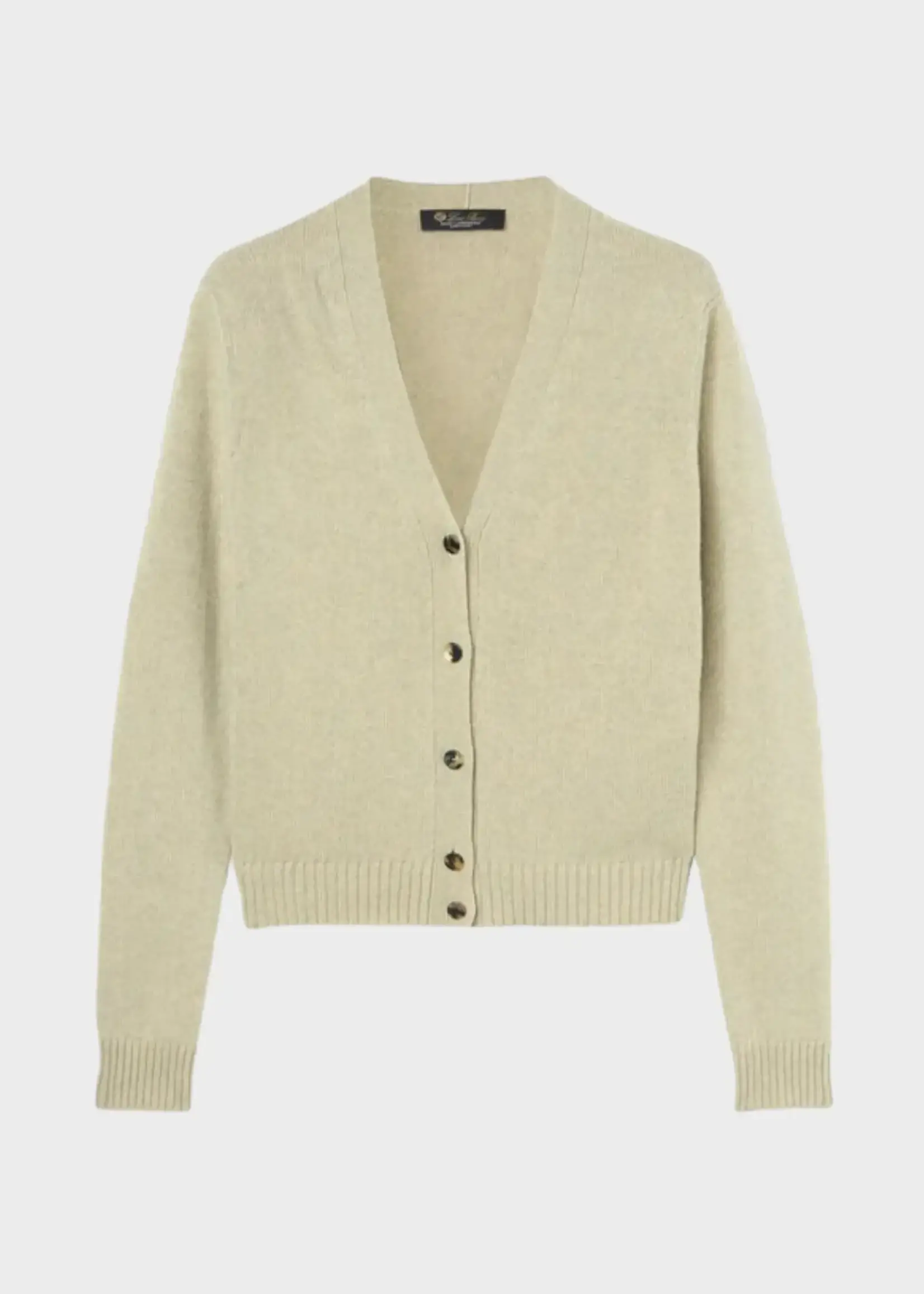 Loro Piana Loro Piana Knitwear, Beige, Parksville Cashmere V-Neck Cardigan In Hot Springs Melange Natural