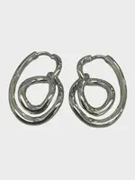 Charlotte Chesnais Charlotte Chesnais Earrings, Silver, Rhodium Sterling Silver Lasso Earrings