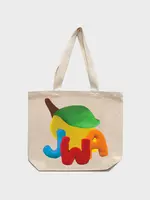 J.W. Anderson J.W. Anderson Bag, Print, JWA Canvas Tote Bag In Natural w/ Lemon Print