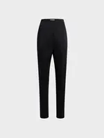 Khaite Khaite Trousers, Black, Lenn Bonded Crepe Satin High Waisted Cigarette Pants In Black