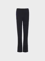 Barrie Barrie Trousers, Navy, Barrie x Sofia Coppola Cashmere & Wool Elasticated Waist Leggings w/ Pleats