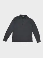 Massimo Alba Massimo Alba T-Shirt, Navy, Ischia Cotton Collared Long Sleeve Polo w/ Chest Pocket