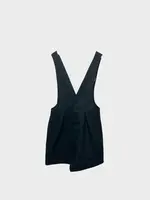 Noir Kei Ninomiya Noir Kei Ninomiya Skirt, Black, Wool V-Neck Sleeveless Jumper Skirt