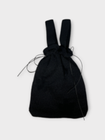Cecilie Bahnsen Cecilie Bahnsen Bag, Black, Ute Prisma Knit Small Bag In Black w/ Handles & Bow