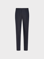 Etro Etro Trousers, Navy, Linen Slim Fit Formal Trousers