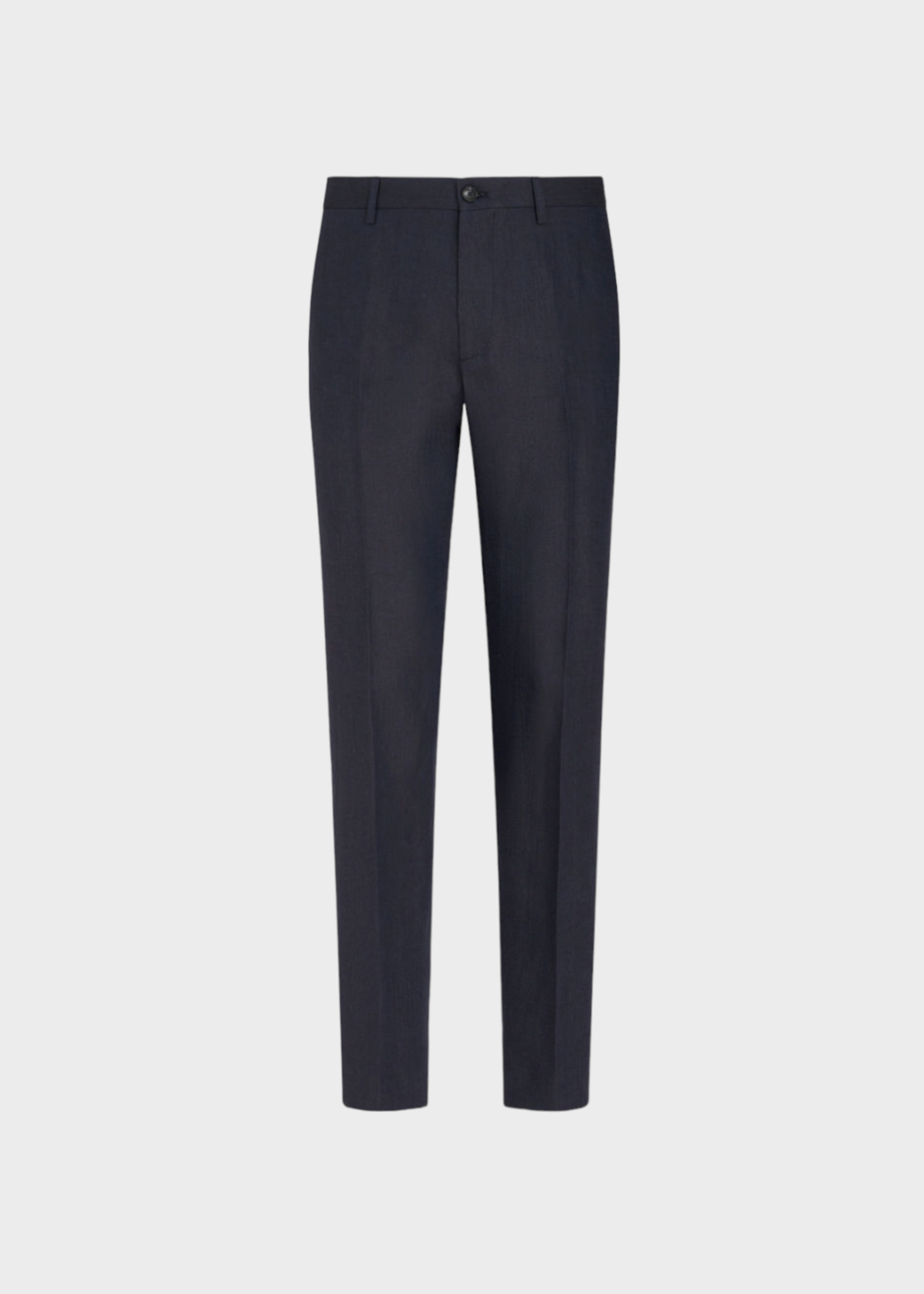 Etro Etro Trousers, Navy, Linen Slim Fit Formal Trousers