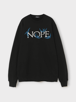 Undercover Undercover Sweatshirt, Black, Cotton Crew Neck Sweater w/ Nope Graphic Print