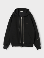 Undercover Undercover Sweatshirt, Black, Double Zip Hoodie w/ Pockets