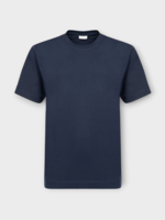 Dries Van Noten Dries Van Noten T-Shirt, Navy, Hertz Cotton Oversized Crew Neck Short Sleeve Jersey T- Shirt